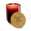 Engraved "Protect Your Peace" 14oz Scented Soy Candle