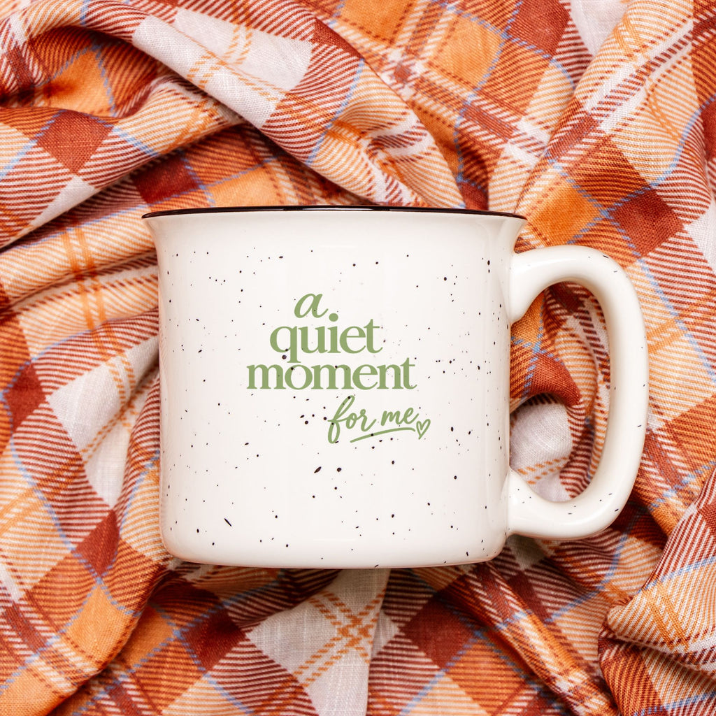 A Quiet Moment Mug - Speckled Cream 13oz