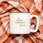 A Quiet Moment Mug - Speckled Cream 13oz