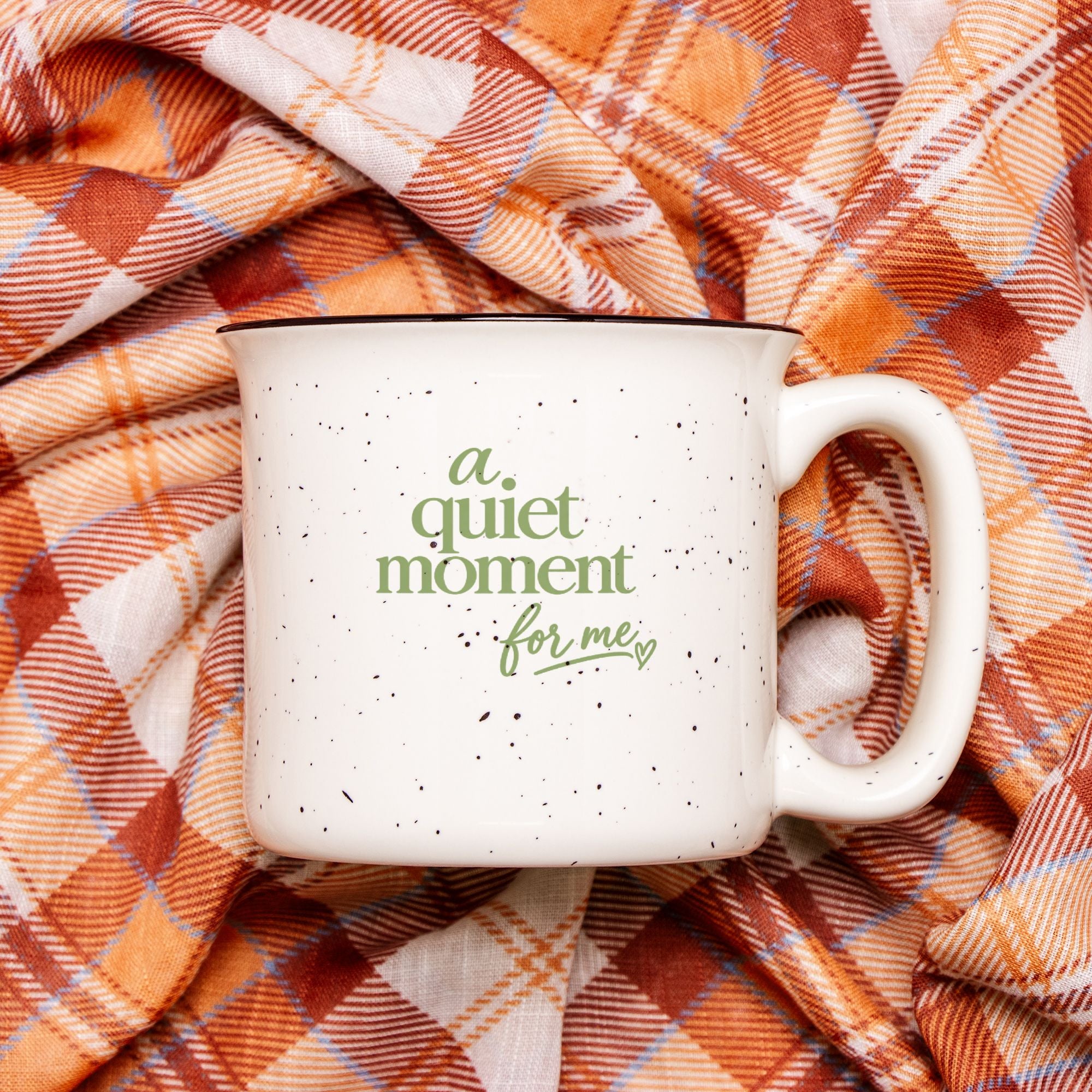 A Quiet Moment Mug - Speckled Cream 13oz