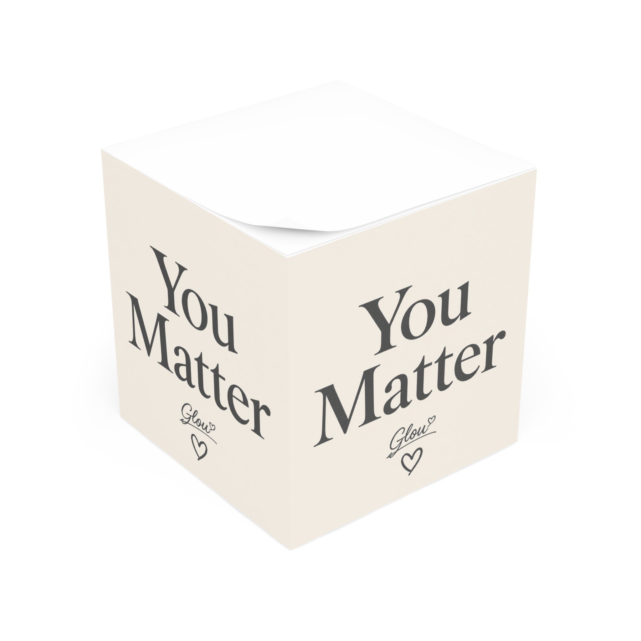 You Matter Note Cube