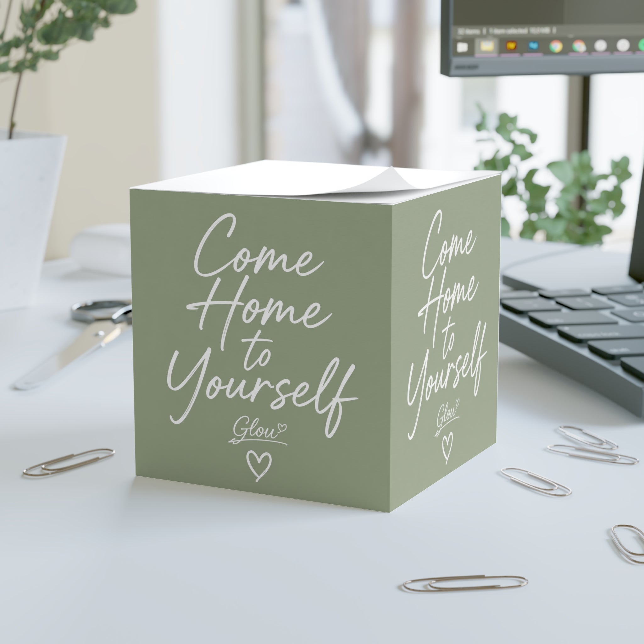 Come Home to Yourself Note Cube