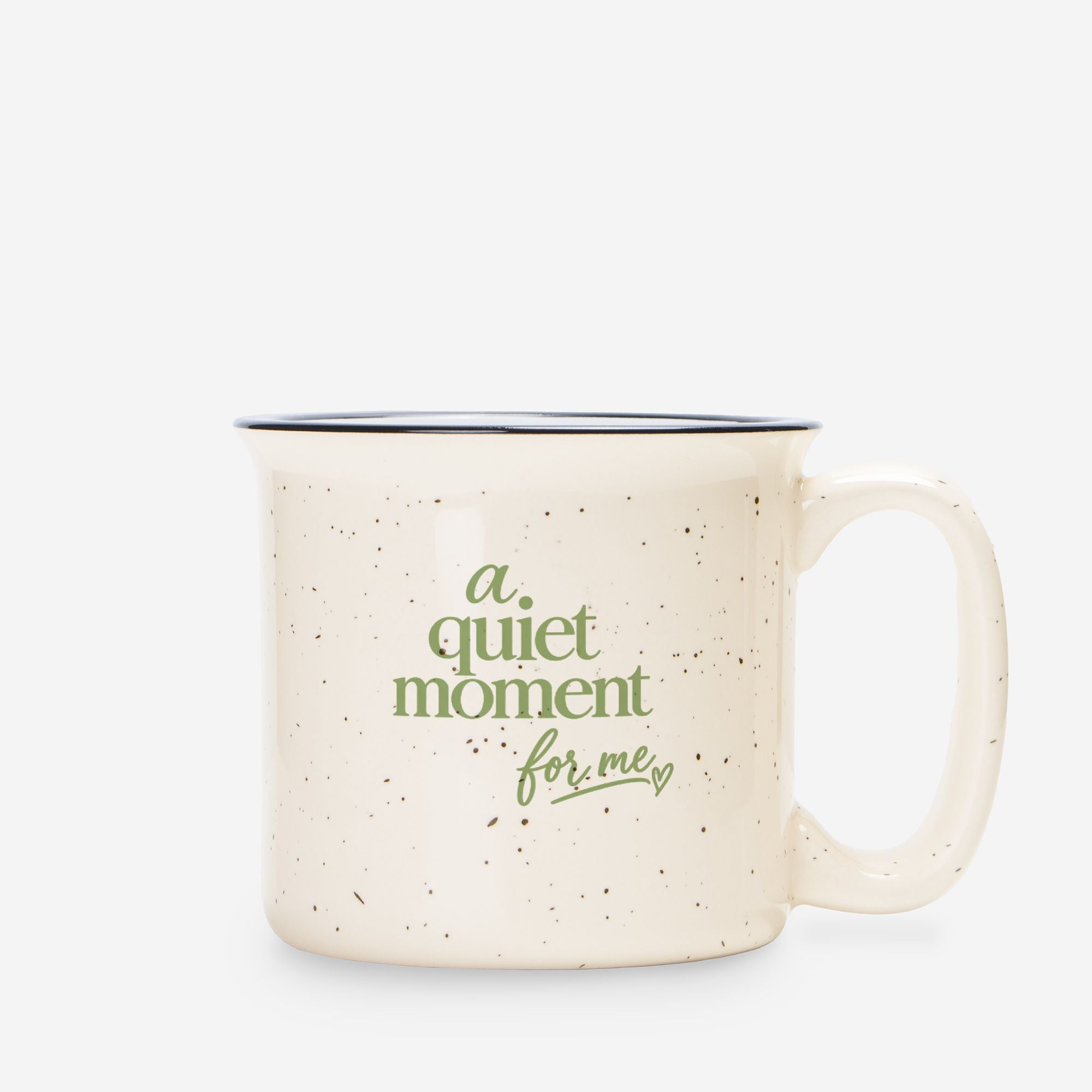 A Quiet Moment Mug - Speckled Cream 13oz