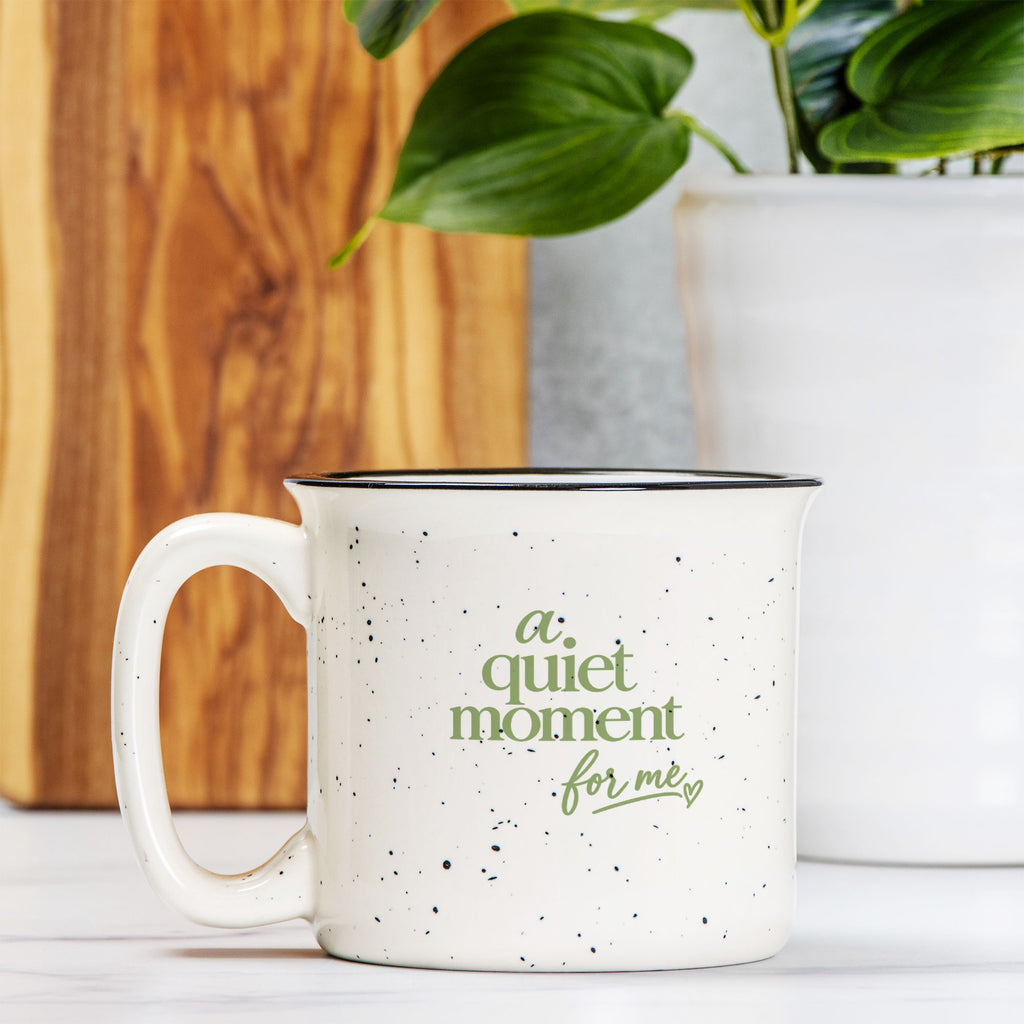 A Quiet Moment Mug - Speckled Cream 13oz