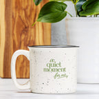 A Quiet Moment Mug - Speckled Cream 13oz