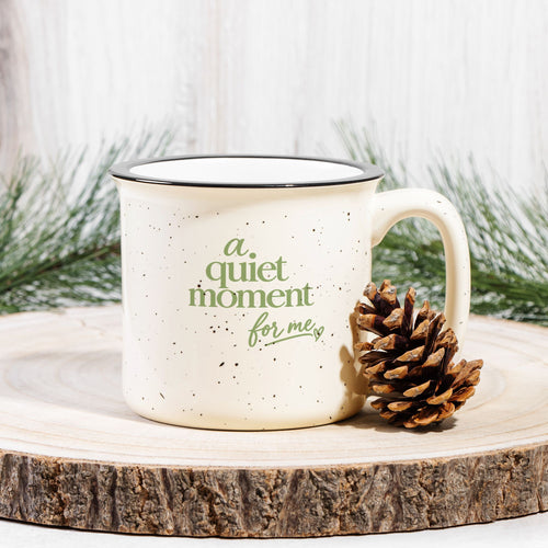 A Quiet Moment Mug - Speckled Cream 13oz