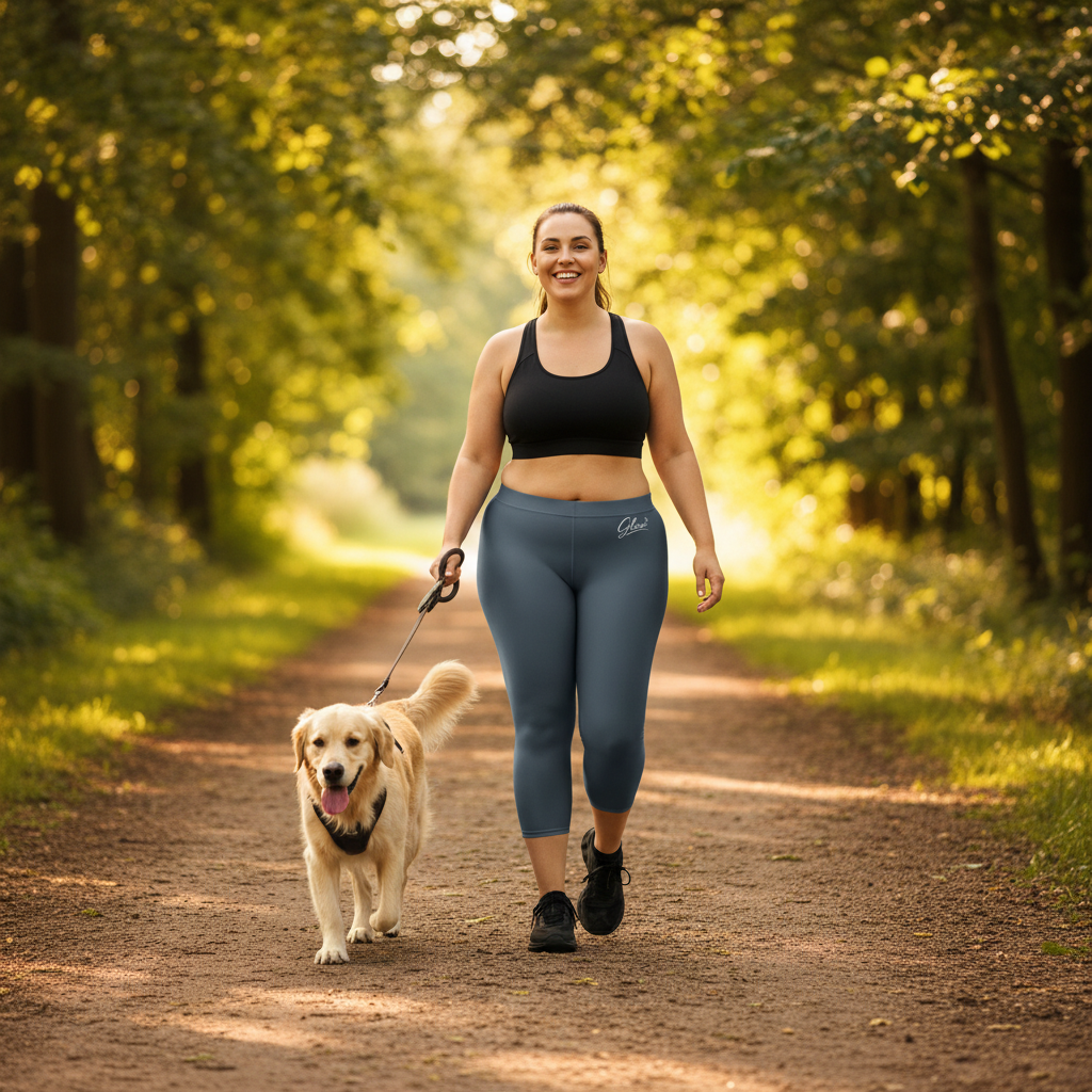 Glow Capri Leggings - Athletic Build