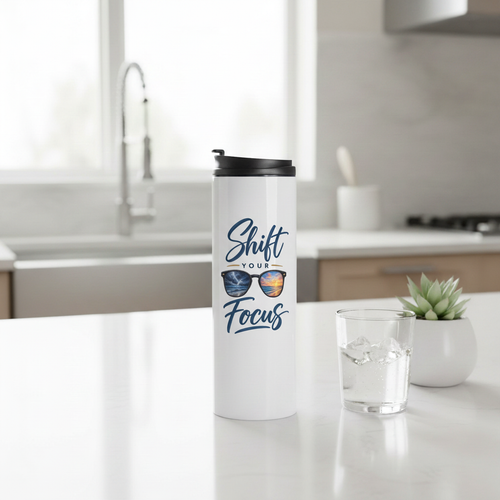 Shift Your Focus Tumbler - Sunglasses Side